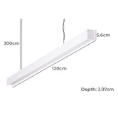 Globe Luxe Lighting Dovan Aluminium Cool White LED Pendant Light