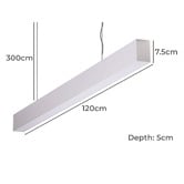 Globe Luxe Lighting Gaston Aluminium Cool White LED Pendant Light