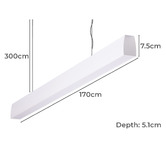 Globe Luxe Lighting Aspen Aluminium Warm White LED Pendant Light