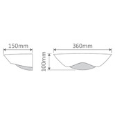 Globe Luxe Lighting Bria Ceramic Wall Sconce