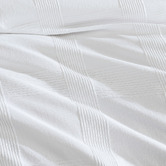 Ardor White Shiloh Jacquard Quilt Cover Set