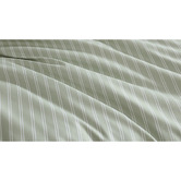 Ardor Khaki Stripe Jaden Yarn-Dyed Jacquard Quilt Cover Set