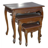 Cottage &amp; Castle Queen Anne Nesting Tables