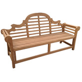 Cottage &amp; Castle Gianna Teak Wood Bench Seat