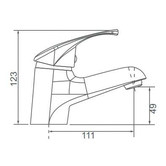 ECT Global Mobi Chrome Basin Mixer