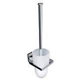 ECT Global Leena Wall Mounted Toilet Brush with Glass Bottle