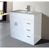 ECT Global Novo B 900mm Freestanding Single Vanity with Integrated Basin