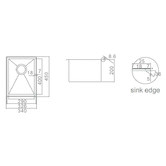 ECT Global Impact 340mm Single Stainless Steel Kitchen Sink