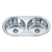 ECT Global Dante 890mm Double Stainless Steel Kitchen Sink
