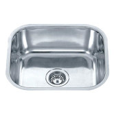 ECT Global Dante 430mm Single Stainless Steel Kitchen Sink