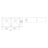ECT Global Impact 1160mm Double Stainless Steel Kitchen Sink