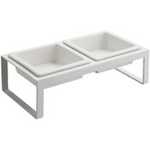 Yamazaki Yamazaki Tower Dual Pet Bowl on Stand