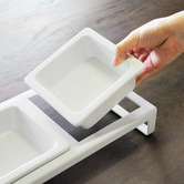 Yamazaki Yamazaki Tower Dual Pet Bowl on Stand