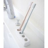 Yamazaki White Yamazaki Ceramic Toothbrush Holder