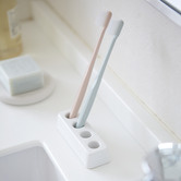 Yamazaki White Yamazaki Ceramic Toothbrush Holder