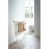 Yamazaki Tosca 3 Bar Metal &amp; Wood Towel Hanger