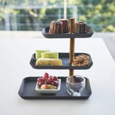 Yamazaki Rin 3 Tier Rotating Accessory Tray