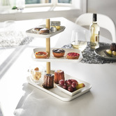 Yamazaki Rin 3 Tier Rotating Accessory Tray