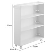 Yamazaki Blaire Steel Mobile Book Cart
