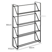 Yamazaki 4 Tier Lulu Shoe Rack