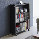 Yamazaki Blaire Steel Mobile Book Cart