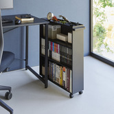 Yamazaki Blaire Steel Mobile Book Cart