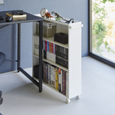 Yamazaki Blaire Steel Mobile Book Cart