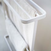 Yamazaki White Tosca Metal Bath Towel Rack