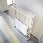Yamazaki White Tosca Metal Bath Towel Rack