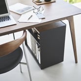 Yamazaki Black &amp; Walnut Tower Kitchen Trolley