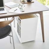 Yamazaki White &amp; Oak Tower Kitchen Trolley