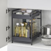 Yamazaki Tower 2 Tier Slide-Out Under Sink Organiser