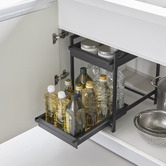 Yamazaki Tower 2 Tier Slide-Out Under Sink Organiser