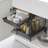 Yamazaki Tower 2 Tier Slide-Out Under Sink Organiser