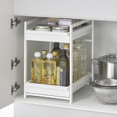 Yamazaki Tower 2 Tier Slide-Out Under Sink Organiser