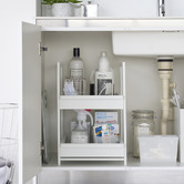 Yamazaki Tower 2 Tier Slide-Out Under Sink Organiser