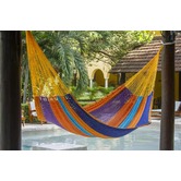 Leyla &amp; Sol Outdoor Cotton Mexican Hammock