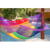 Leyla &amp; Sol Outdoor Cotton Mexican Hammock