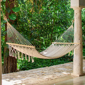Leyla &amp; Sol Resort Style Fringeless Mexican Hammock