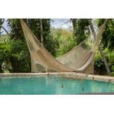 Leyla &amp; Sol Cotton Mexican Hammock with Fringe