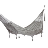 Leyla &amp; Sol Cotton Mexican Hammock with Fringe