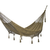 Leyla &amp; Sol Cotton Mexican Hammock with Fringe