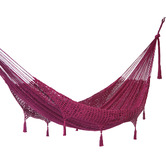 Leyla &amp; Sol Cotton Mexican Hammock with Fringe