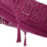 Leyla &amp; Sol Cotton Mexican Hammock with Fringe