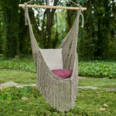 Leyla &amp; Sol Octavio Hand-Woven Cotton Mexican Chair Hammock