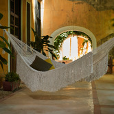 Leyla &amp; Sol Paz Hand-Woven Cotton Mexican Hammock
