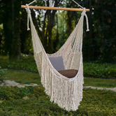 Leyla &amp; Sol Octavio Hand-Woven Cotton Mexican Chair Hammock