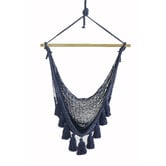 Leyla &amp; Sol Carlos Hand-Woven Cotton Mexican Chair Hammock