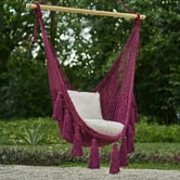 Leyla &amp; Sol Carlos Hand-Woven Cotton Mexican Chair Hammock