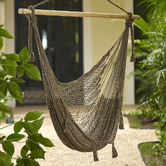 Leyla &amp; Sol Luis Hand-Woven Cotton Mexican Chair Hammock